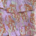 ASTR floral print ruffle off- shoulder mini dress smocked bodice size M Photo 7