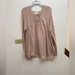 NWT Maronie x Revolve oversized lace up long sleeve pullover hoodie size M Pink Size M Photo 12