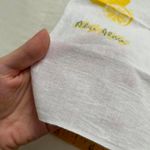 Cute retro lemon print washcloth 0623 White Photo 1