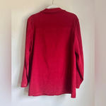 Harvé Benard Vintage Harve Bernard Red Suede-Feel Shacket - Size 10 Photo 2