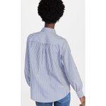 Cinq à Sept Womens Size XS Cinq A Sept Kandice Striped Button Up Shirt NWOT Photo 1