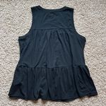 Gap Black Sleeveless Tiered Tank Top Ruffled Size Medium Photo 5