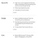 Spanx Kick Flare Ponte Pants with Compression in Black Style 20386T Size L Photo 14