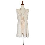 Sucrefas Cream lace wrap dress or cardigan Size M Photo 11