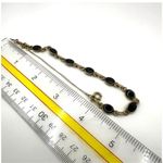 12k gold filled black onyx link bracelet Photo 7