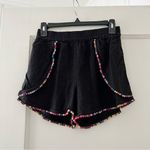 BCBGeneration  black linen blend multicolored Pom Pom pull on shorts XXS EUC Photo 0
