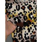 Honeyme  Leopard Print Autumn Long Sleeve Tunic Top  Size Small NWOT Photo 2