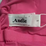 ANDIE NWT Longline Tank Top Rouge Pink Bikini Adjustable Ruched Scoop Neck Small Photo 3