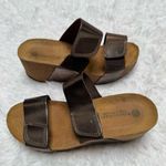 Eric Michael  Brown Platform Sandals Size 6 Photo 4