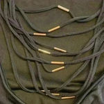 Victoria's Secret   Low Strappy Back Black Sexy One Piece Swim Suit; size L Photo 5