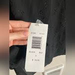 NWT Michele Michele Witchy Whimsygoth Floral Lace Button Down Shirt Size Small Black Photo 3