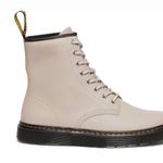 Dr. Martens Dr. Martins L8 /M7 ZavalaTaupe Gray Lace Up Combat Boot Punk Chunky Leather Photo 0
