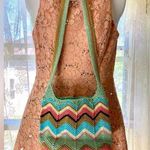 Multicolor Chevron Knit Shoulder Bag Excellent condition! Pink Photo 0