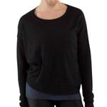 Lululemon Pure Balance Sweater Long Sleeve Cashmere Blend Black Size 8 Photo 3