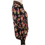 Alice + Olivia  Cosima Floral Print Silk Button Up Blouse Size Small Photo 3