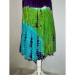 Women’s Tie Dye Spaghetti Strap Dress/top MEDIUM Green Photo 6