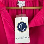 CARYN LAWN Pink Clare Dress Short Sleeve One Size Cotton‎ Poplin NWT Photo 5