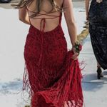 Sherri Hill Sheri Hill Red Beaded Prom Dress Photo 1