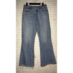 Levi's  Ribcage Cropped Flare Jeans High Waisted Light Wash Button Fly Sz 32 x 26 Photo 3