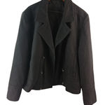 Black Rivet  XL Black Wool Winter Waist Coat Photo 0