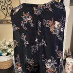 Free People Charcoal Floral V-Neck Tunic dress/Top M Photo 3
