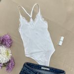Forever 21 White Ribbed Bodysuit Photo 0
