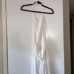 Show Me Your Mumu heather halter dress women wedding cake white chiffon large Photo 5