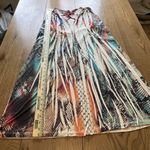 Boston Proper  Stretchy Tribal Colorful Dress Size Medium Tunic‎ Boho Beach City Photo 6