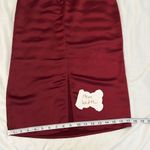 Jason Wu  szXS maroon/burgundy satin halter back zip back slit dress NWT Photo 12