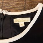 Shoshanna Black & White Ruffled Cap Sleeve Mini Dress Designer Cocktail Size 12 Photo 5