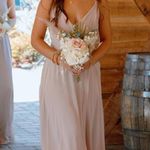 Birdy Grey  Taupe Bridesmaid Dress Chiffon Photo 3