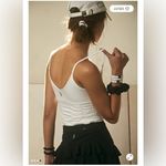 Free People Good Karma Ruched Crop Tank in White XL Photo 1