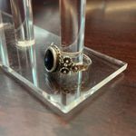 3.5 g 925 Silver and black Onyx ring Size 5 Photo 2