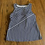 Lands' End  Womens Blue White Striped High Neck Tankini Swim Suit Top Size 8 Photo 0