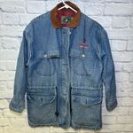 Rode Walker Vintage Chore Barn Field Coat Blue Denim Jacket Men's Medium USA Photo 1