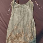 Blanc Sequin Party Dress Photo 0