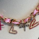 Betsey Johnson | Pink Ribbon & XOXO Necklace π Photo 5