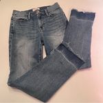 frame denim Le High Straight Raw Edge Side Slit in Imogen Dip Size 26 LHSTRAS204 Photo 15