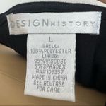 Design History  LARGE Black Eyelet Lace Cold Shoulder Shift Midi Dress Photo 4