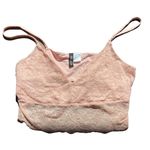 H&M Baby pink / blush Lacy cami / bralette 🔥 Photo 0