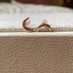 Lulus Gold crescent moon studs Photo 1
