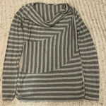 Liz Lange  Maternity grey striped shirt,‎ size small Photo 0
