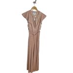 Intermix NWT Sabina Musayev  Topaz Keyhole Shimmer Blush Pink Rose‎ Gold Dress XS Photo 7