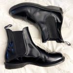 Dr. Martens  | Flora Shine Shiny Chelsea Boots Pull-on Elastic Black | Size 10 Photo 1