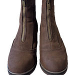 Yellow Box  Corado  Wedge Brown Ankle Booties with zipper closure in front 7.5 Photo 0