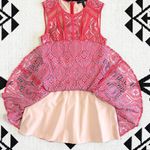 BCBGMAXAZRIA  Shira Red Lace & Mesh Cutout Mini Dress Size 4 Photo 7