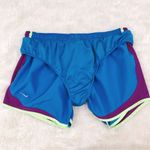 Nike Women’s Dri-Fit Tempo Running Shorts Athletic Workout Teal Purple Sz Large Photo 4