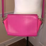 Kate Spade Hot Pink and Orange Top Zipper Closure Crossbody Bag or Clutch Photo 9