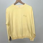 Brandy Melville John Galt Yellow Honey Crewneck Pullover One Size Photo 4