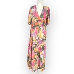 Nobody's Child Clementine Midi Dress Women's Size 10 Multi Color Floral Photo 2